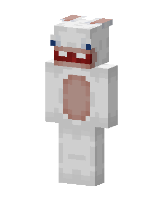 Raving Rabbid skin, 3D preview
