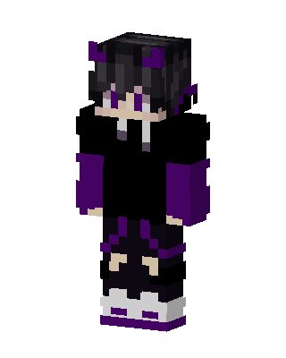Black Anime skin, 3D preview