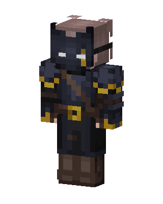 Piglin Knight skin, 3D preview
