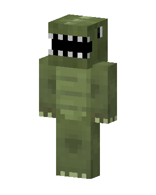 Green Villain skin, 3D preview