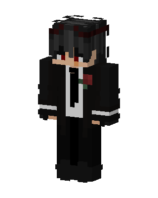 Rose Tuxedo Boy skin, 3D preview