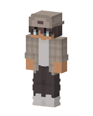 Casual Cap Boy skin, 3D preview