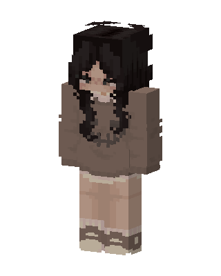 Cozy Brown Girl Minecraft skin