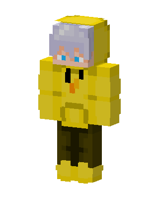 Duck Hoodie skin, 3D preview