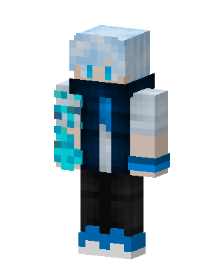 Blue Hero Boy skin, 3D preview