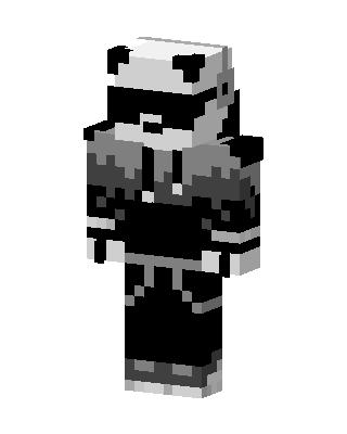 Panda Hoodie skin, 3D preview