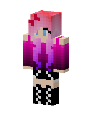Pink Ombre Girl skin, 3D preview