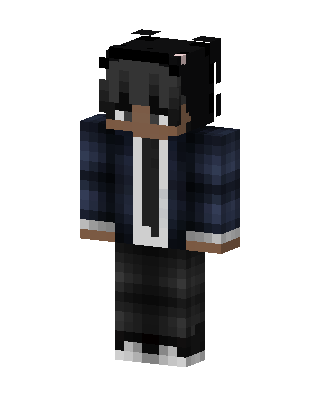 Plaid Suit Boy skin, 3D preview