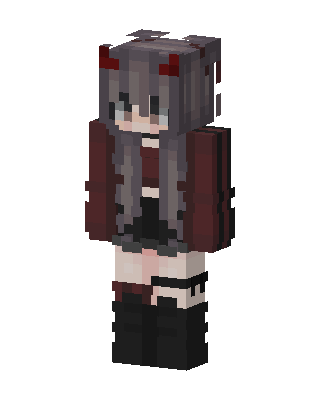 Crimson Gothic Minecraft skin