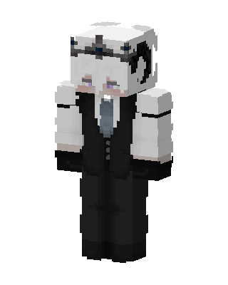 Crowned Suit Ghost Minecraft skin
