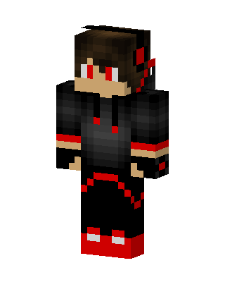Crimson Hoodie skin, 3D preview