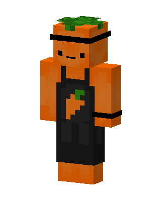 Carrot Barista skin, 3D preview