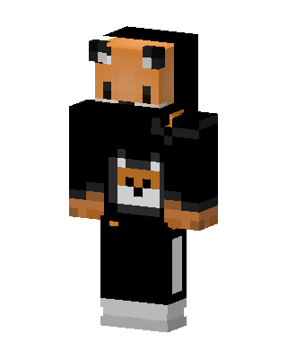 Fox Hoodie skin, 3D preview