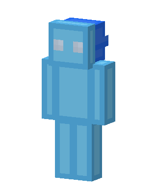 Blue Robot Boy skin, 3D preview