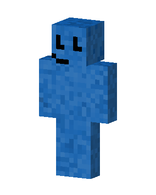 Blue Blob skin, 3D preview