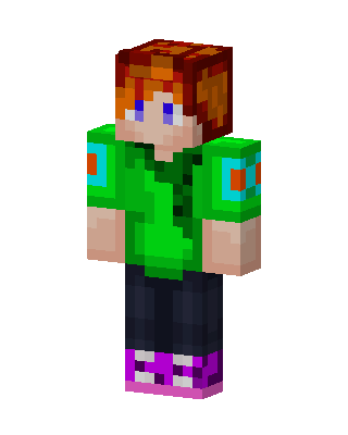 Neon Sneaker Kid skin, 3D preview