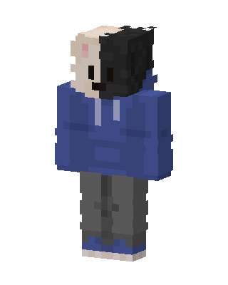 Split Face Hoodie Minecraft skin