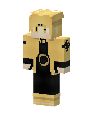 Gold Anime Boy Minecraft skin
