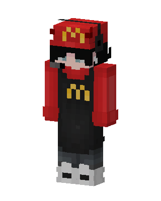 Fast Food Worker skin, 3D preview