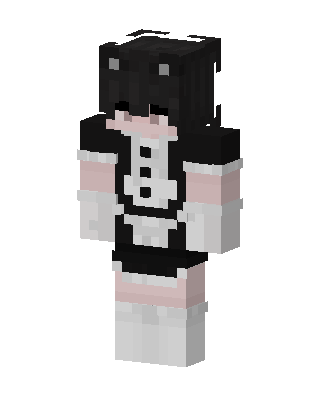 Black E-Girl skin, 3D preview
