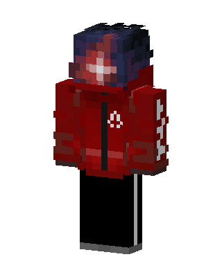 Crimson Hoodie skin, 3D preview