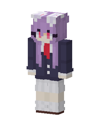 Purple Student Girl Minecraft skin