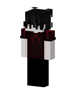 Black Villain Girl Minecraft goth skin