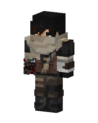 Brown Knight Boy skin, 3D preview