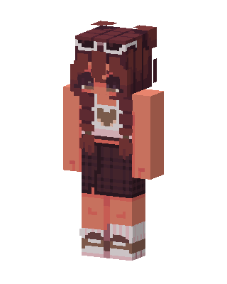 Brown E-Girl skin, 3D preview