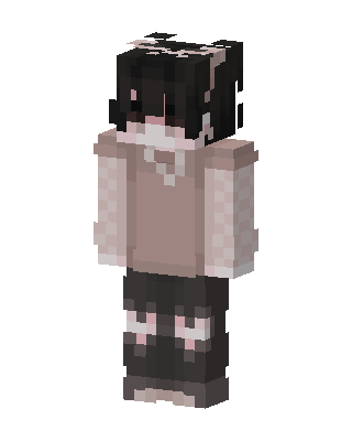 Black E-Girl Minecraft e-girl skin