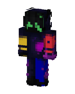Black Villain Boy skin, 3D preview
