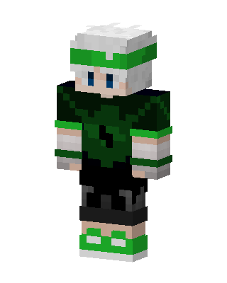 Green Headband Boy skin, 3D preview