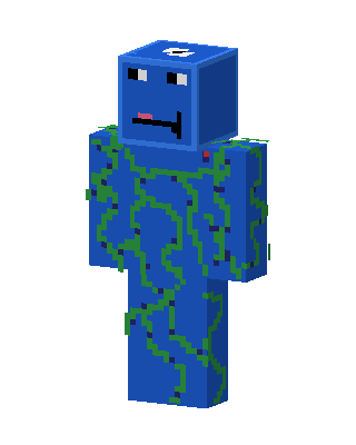 Vine Blue skin, 3D preview