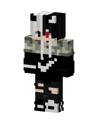 Camo Hoodie Boy skin, 3D preview