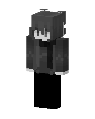 Shadow Hoodie Boy skin, 3D preview
