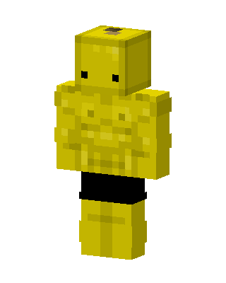 Golden Muscle Man skin, 3D preview