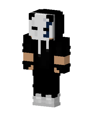 Masked Hoodie skin, 3D preview