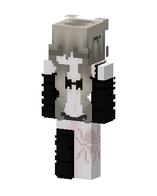 Gray Hero Girl Minecraft e-girl skin