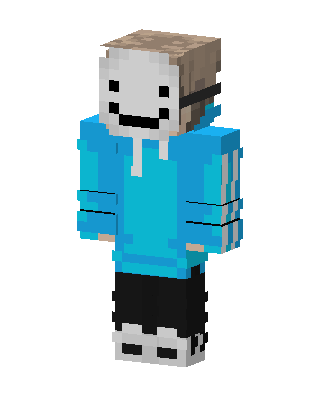 Smiley Mask Hoodie skin, 3D preview