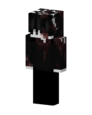 Black Villain Boy skin, 3D preview