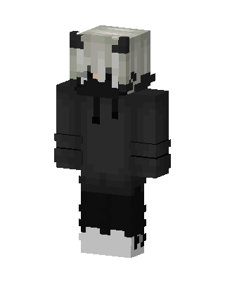 Black Hoodie skin, 3D preview