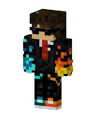 Black Suit Boy skin, 3D preview