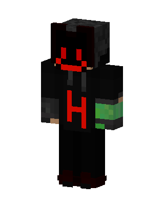 Shadow Smiley Hoodie skin, 3D preview