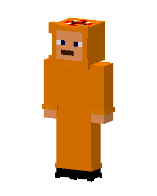 Orange TNT Man skin, 3D preview