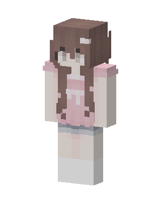 Pink Bunny Girl Minecraft cute skin