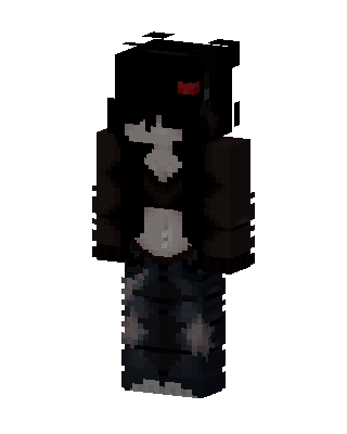 Black Ninja Girl Minecraft skin