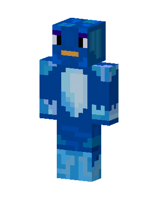 Blue Penguin skin, 3D preview