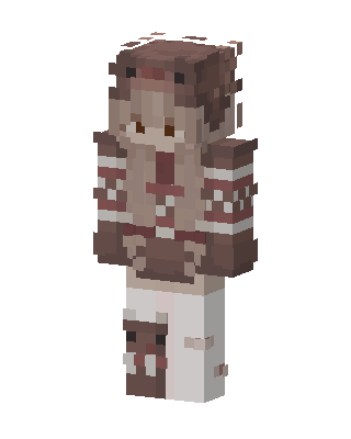 Cozy Bear Girl skin, 3D preview
