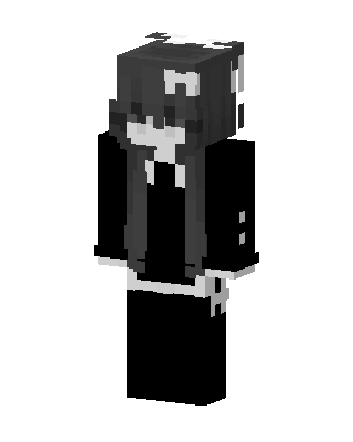 Monochrome Hoodie skin, 3D preview