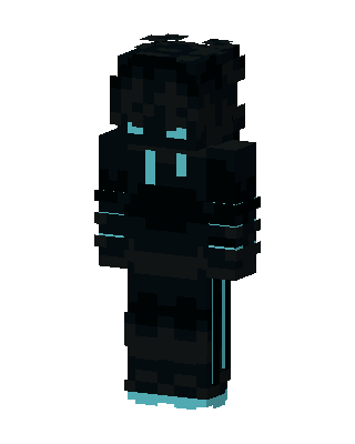 Cyan Shadow skin, 3D preview